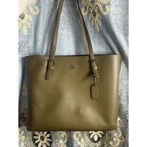 Authentic COACH Mollie 25 Tote Bag 22 In olive green